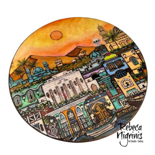 Artistic Lazy Susan – Resin Sealed | 38 cm Diameter