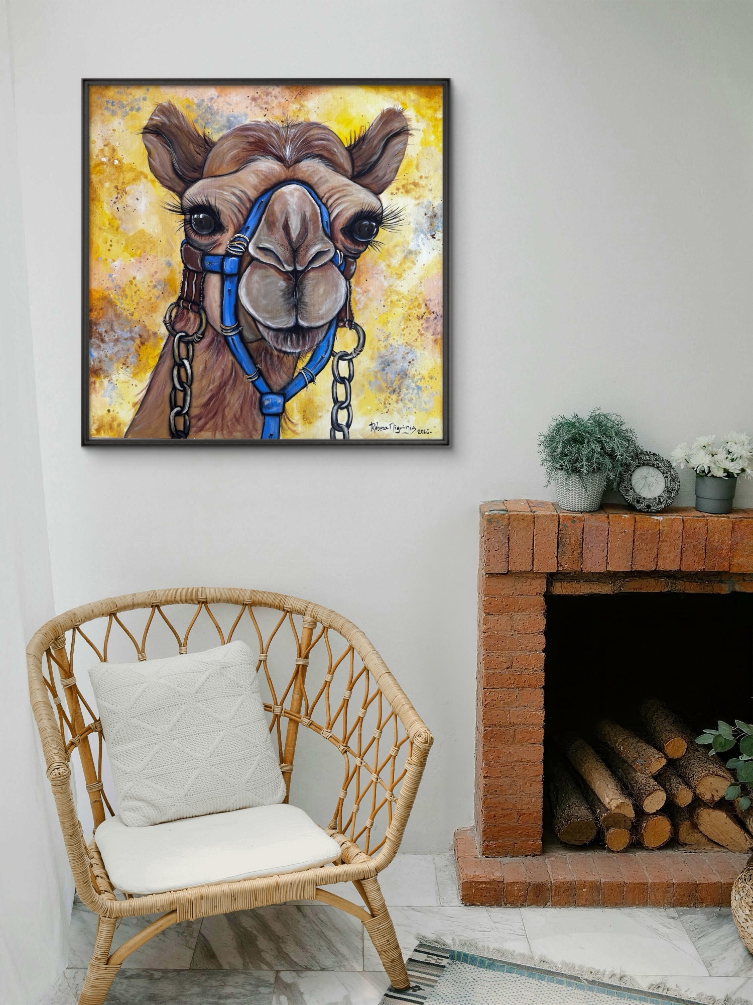 Original Camel Painting | Acrylic on Canvas 60×60 cm