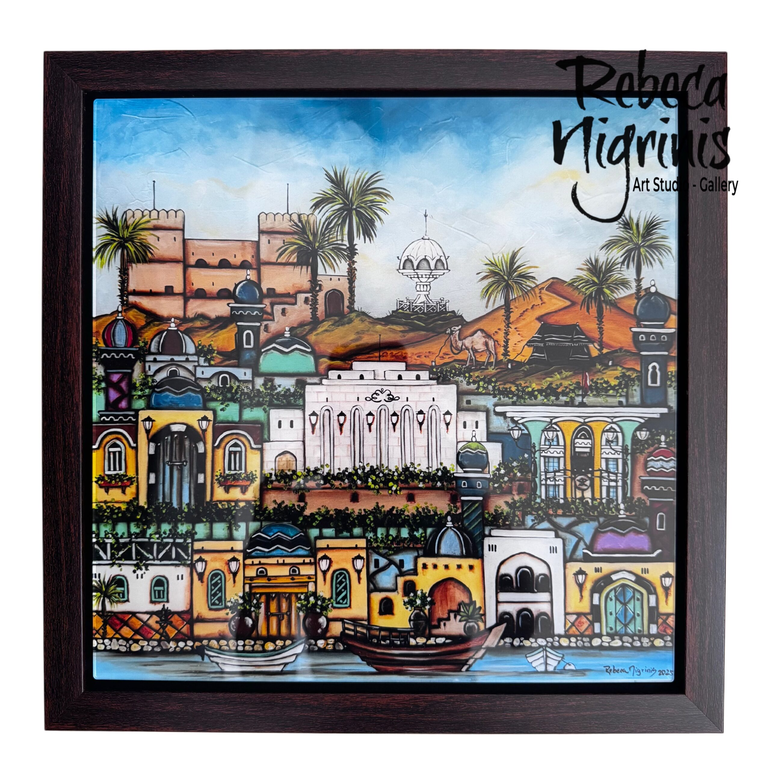 Framed acrylic prints – 32×32 cm