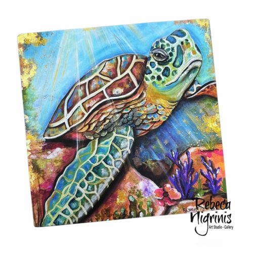 Art print on stretched canvas 20x20 cm