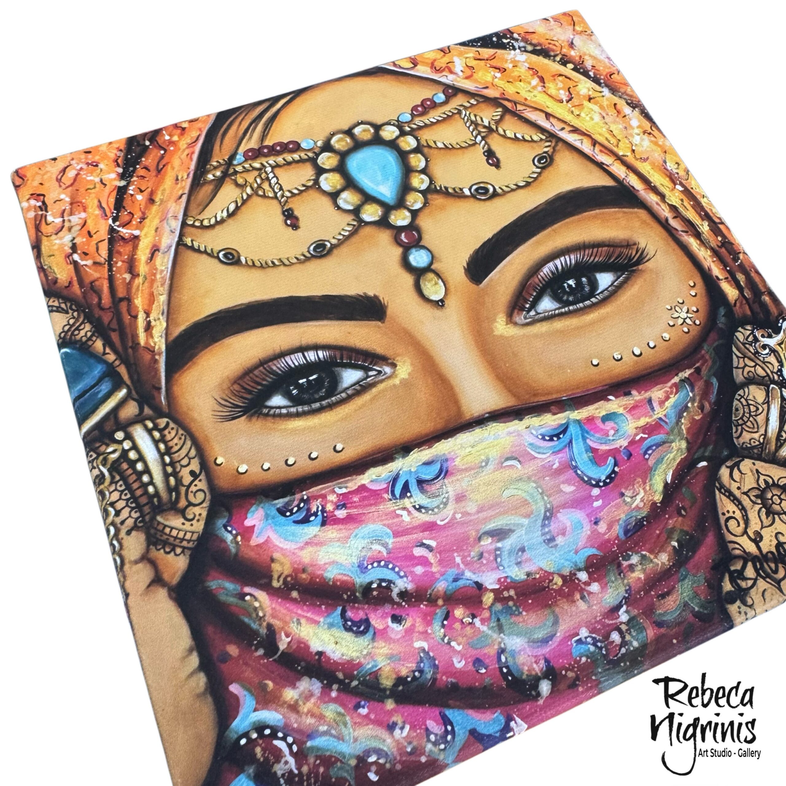 Art print on stretched canvas 20×20 cm
