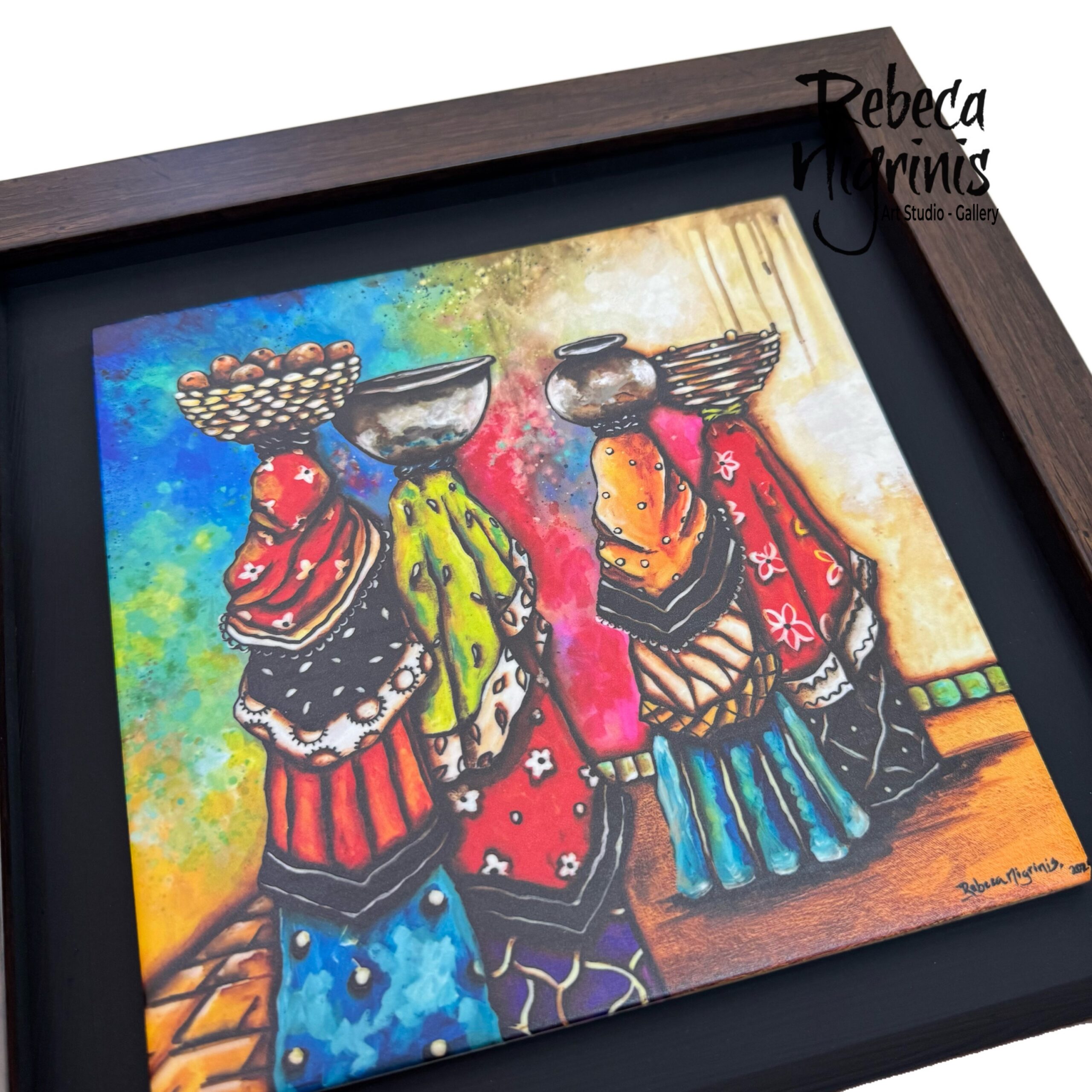 Framed ceramic Art Tile – Friendship