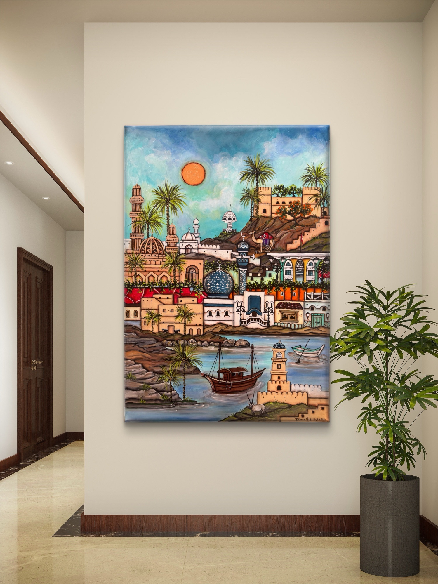 Original artwork / Acrylic on canvas/ size 100×70 cm
