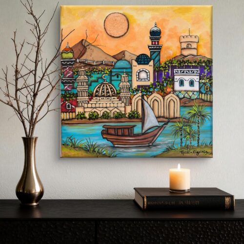Original artwork on canvas / size 40x40 cm
